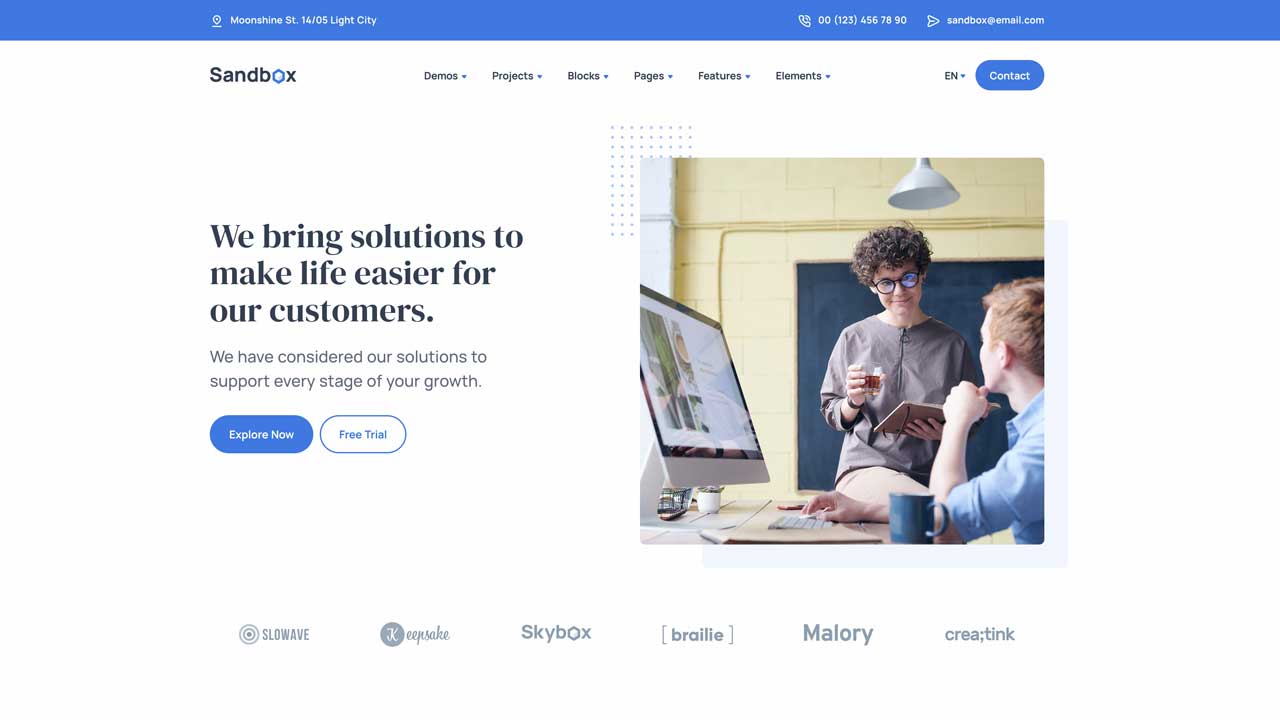 Next Article: Corporate - Demo page 1
