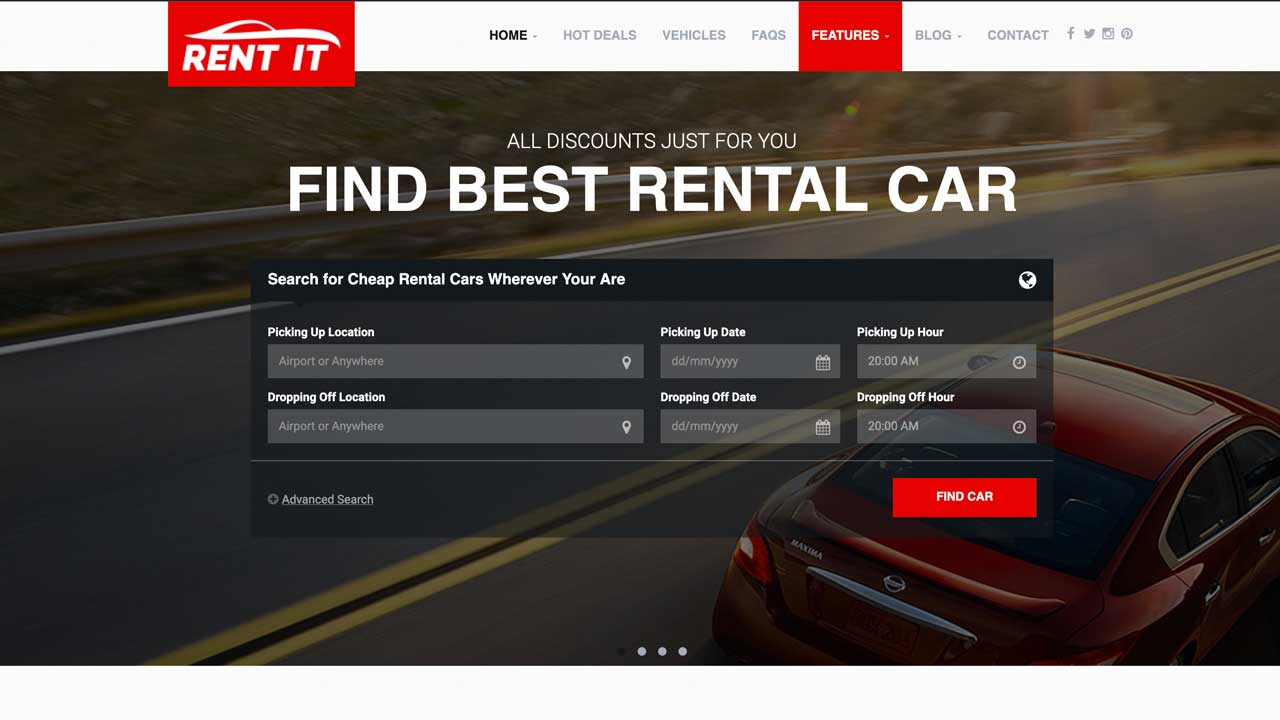 Next Article: Rentals - Demo page 1
