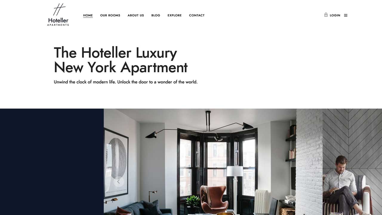 View projectHotel - Demo page 1