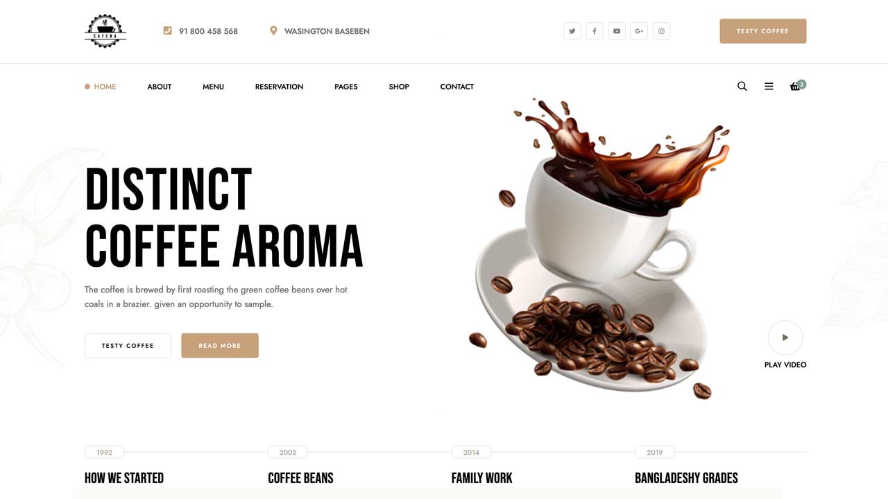 Previous Article: Coffee - Demo page 1